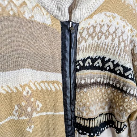 Chacok Meribel Zip Cardigan Sweater Women’s Size 1 Wool Blend Made in France - Picture 4 of 8